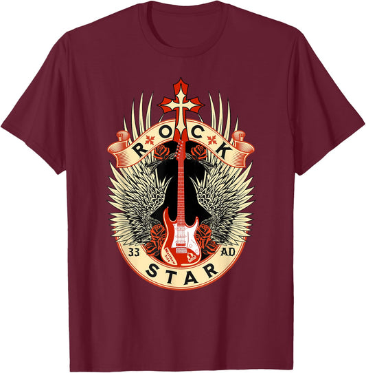 Jesus is My Rock, My Salvation, and My Star Since 33ad T-Shirt - T-Shirt | Maroon