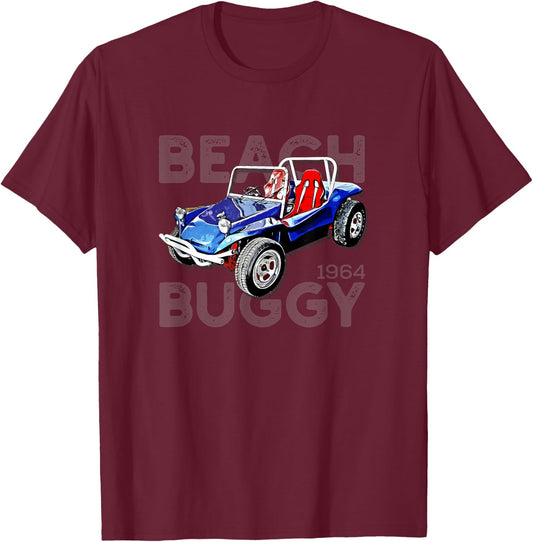 Beach Dune Buggy Classic car T-Shirt - T-Shirt | Maroon