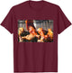 BBQ Chicken Wings on the Grill Photograph T-Shirt - T-Shirt | Maroon