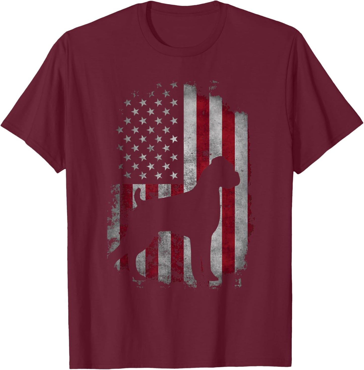 USA American Boxer Dog - Animal Dog Breeder Puppy Trainer Men Women Kids T-Shirt - T-Shirt | Maroon