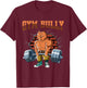 Fitness Dog GYM BULLY Deadlift Workout Training T-Shirt - T-Shirt | Maroon