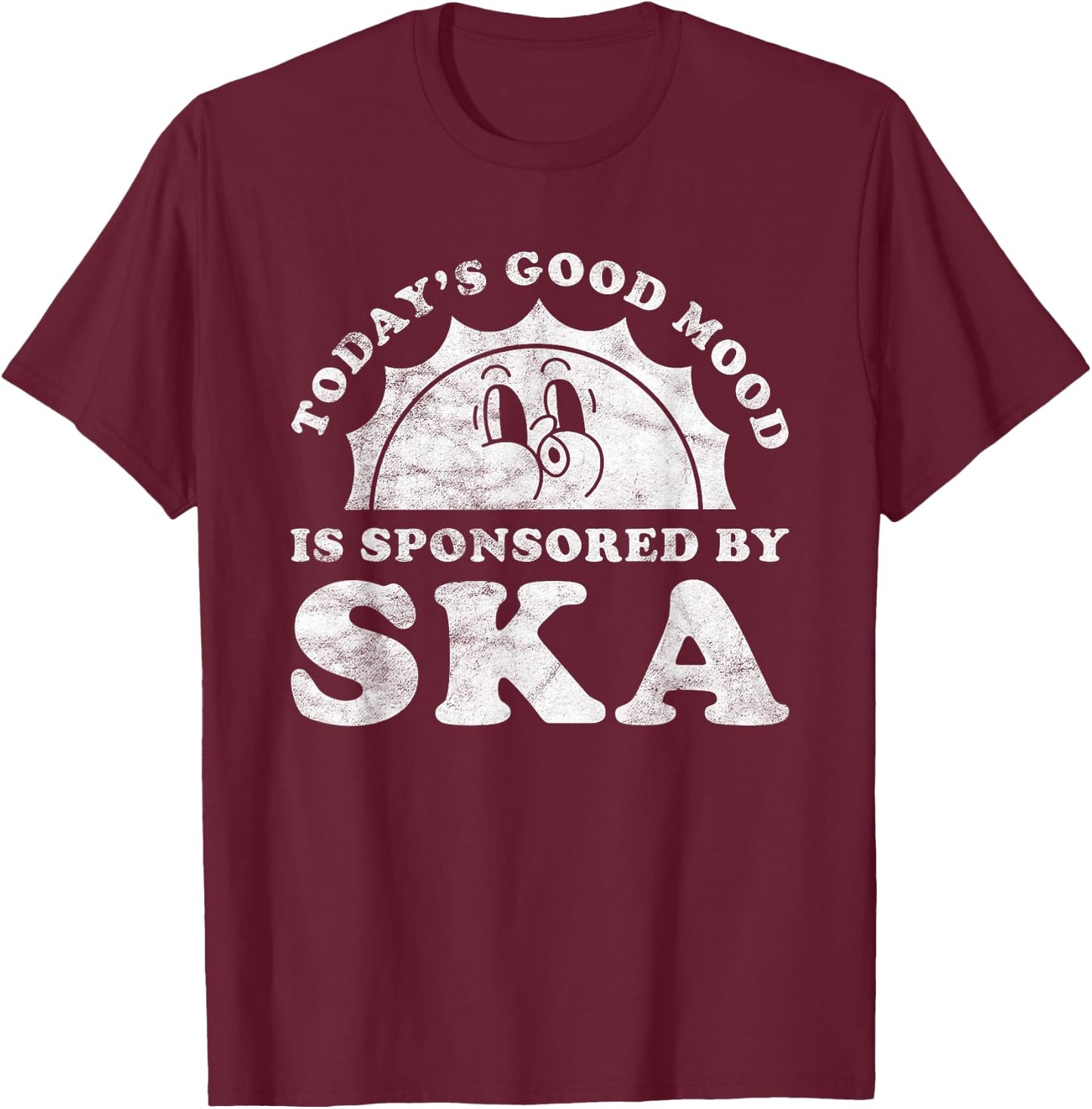 Funny Cute Retro Vintage Ska Music T-Shirt - T-Shirt | Maroon