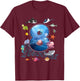 8th Birthday Aquarium Sea Aquatic Animals Lover Boys Girls T-Shirt - T-Shirt | Maroon