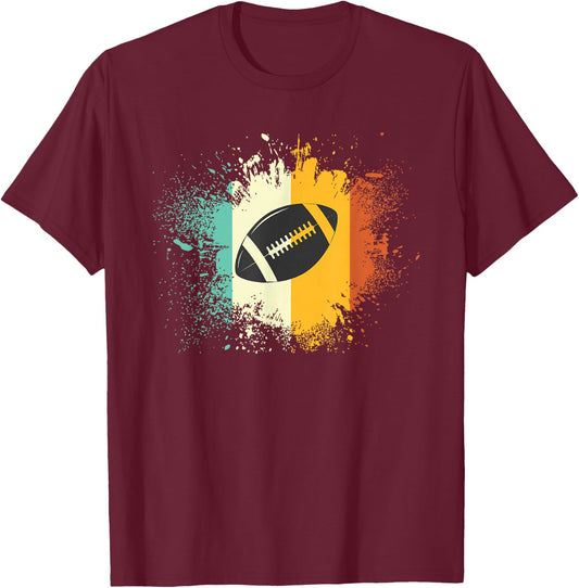 American Football - Vintage Football T-Shirt - T-Shirt | Maroon