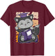 Cute Anime Black Fox Graduate Of A Class For Graduation T-Shirt - T-Shirt | Maroon