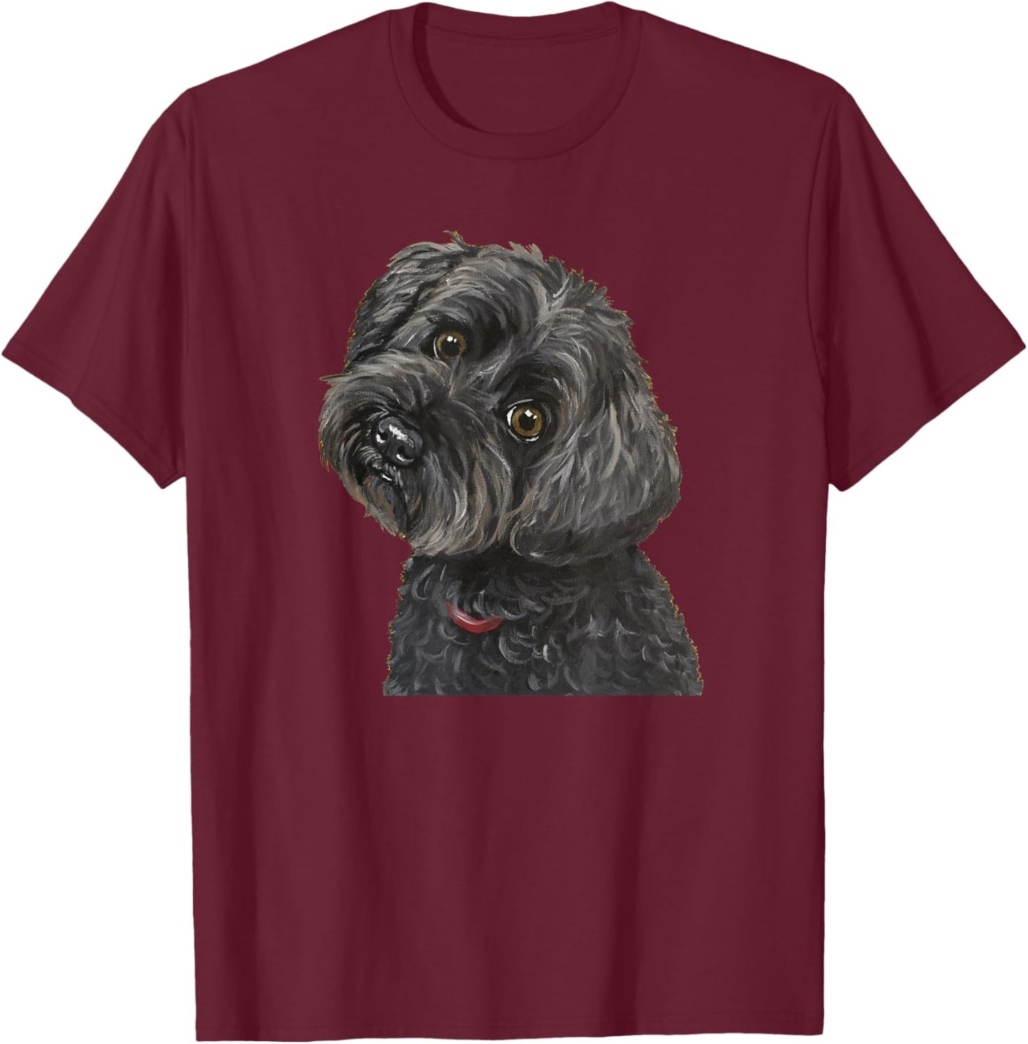 Yorkie Poo, Black Yorkie Poo T-Shirt - T-Shirt | Maroon