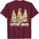 Support Squad Childhood Cancer Awareness Month T-Shirt - T-Shirt | Maroon