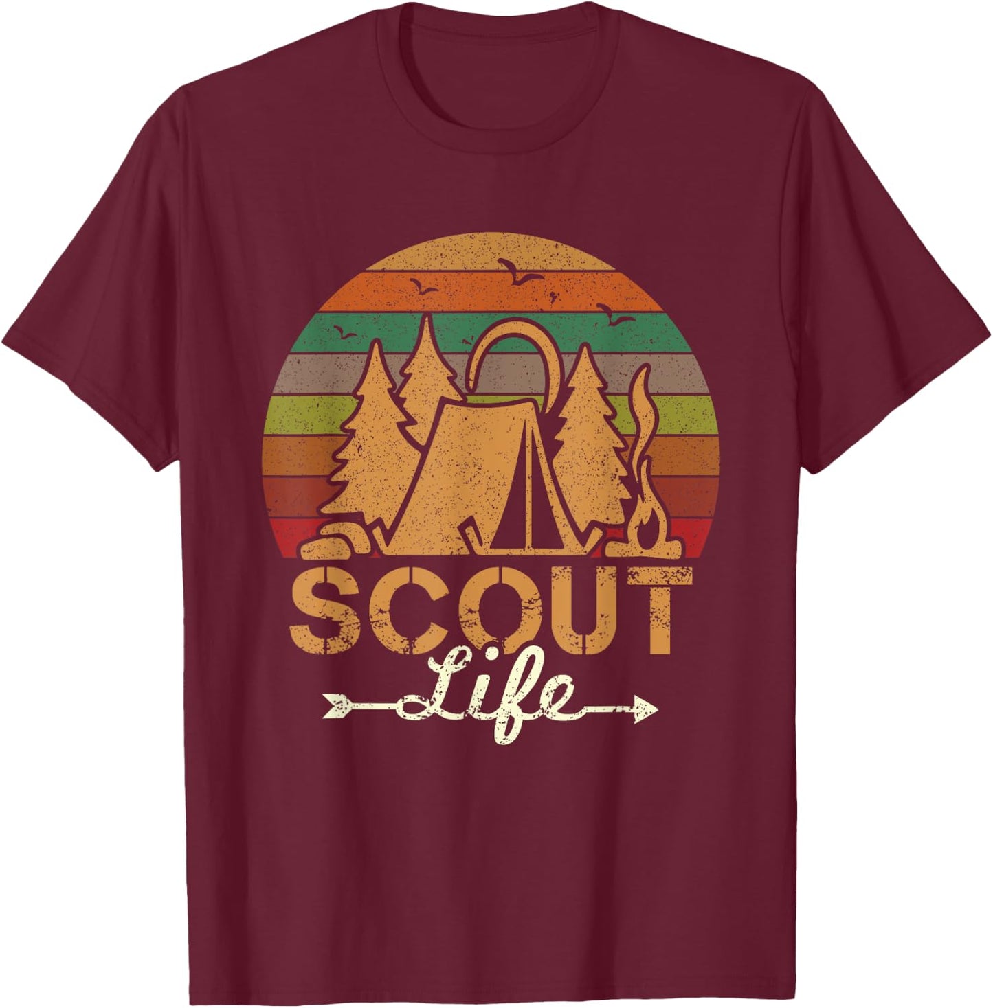 Scout Life Funny Scout Leader Scouting Camping T-Shirt - T-Shirt | Maroon