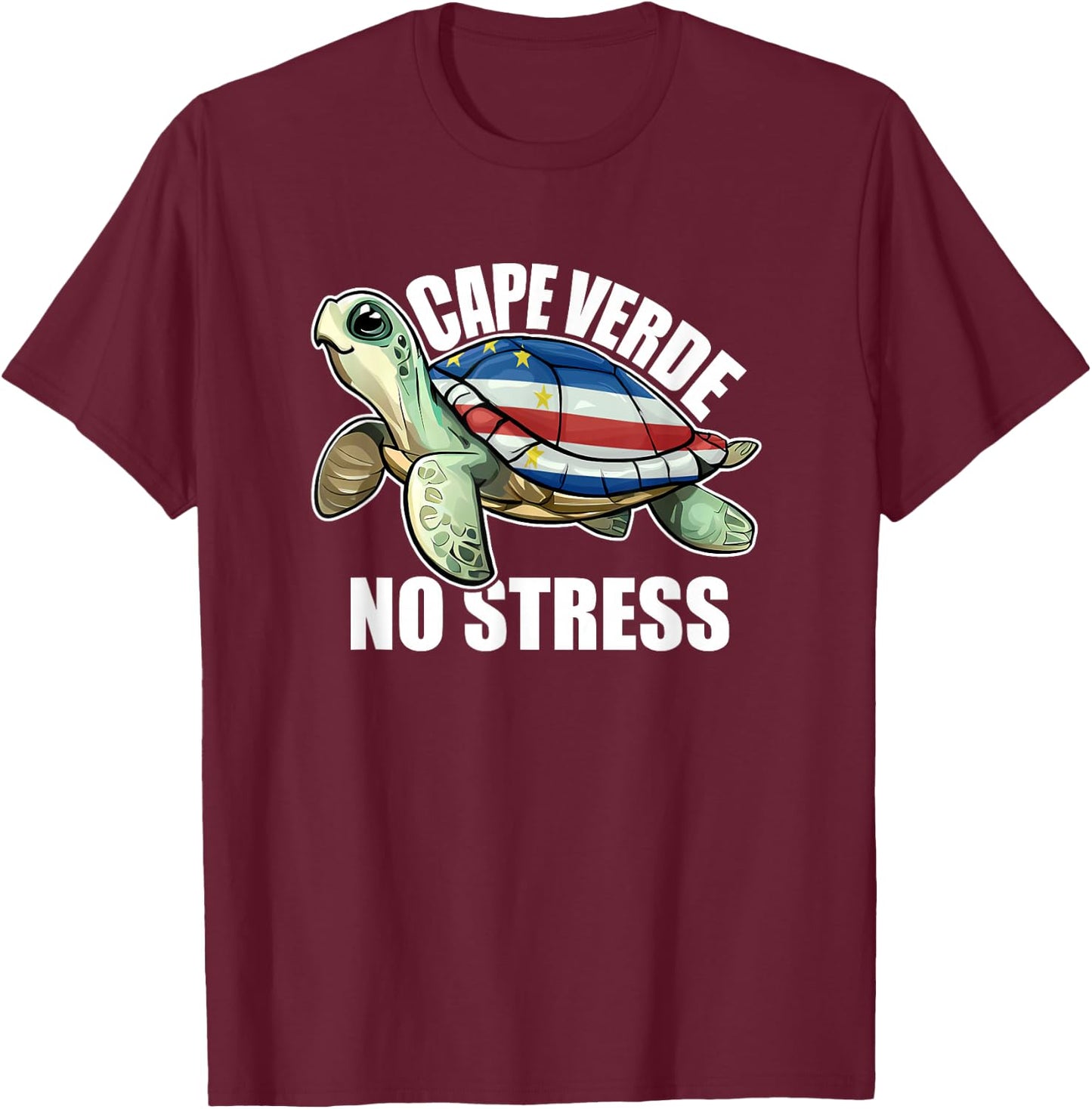 Holidays in Cape Verde Discover Serenity and No Stress T-Shirt - T-Shirt | Maroon