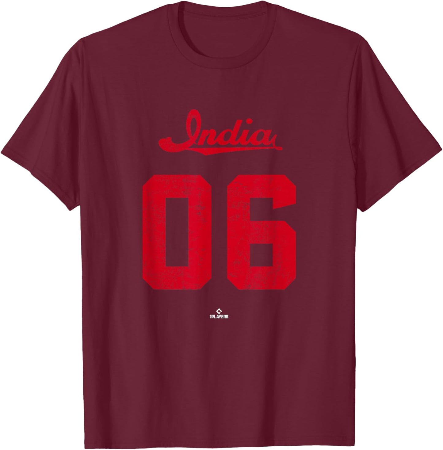 Jonathan India 06 Jonathan India Cincinnati MLBPA T-Shirt - T-Shirt | Maroon