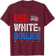 Red White and Boujee 4th of July USA Patriotic American Women Kids Men T-Shirt - T-Shirt | Maroon