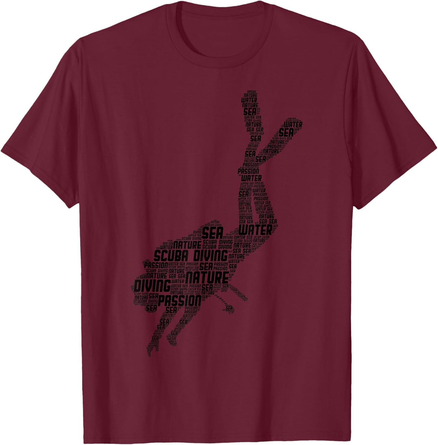Scuba Diving Diver Dive T-Shirt - T-Shirt | Maroon