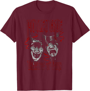 Mötley Crüe – Theatre Of Pain Rustic Drip T-Shirt - T-Shirt | Maroon