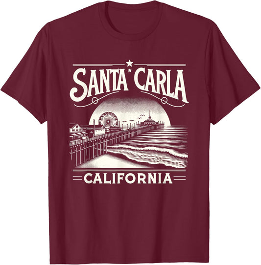 Santa Carla California Vampire Murder Capital Of The World T-Shirt - T-Shirt | Maroon