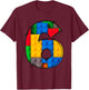 6 Year Old Blocks Building Master Builder 6th Birthday Kids T-Shirt - T-Shirt | Maroon