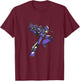 Transformers Starscream Battle Pose Japanese Comic Style T-Shirt - T-Shirt | Maroon