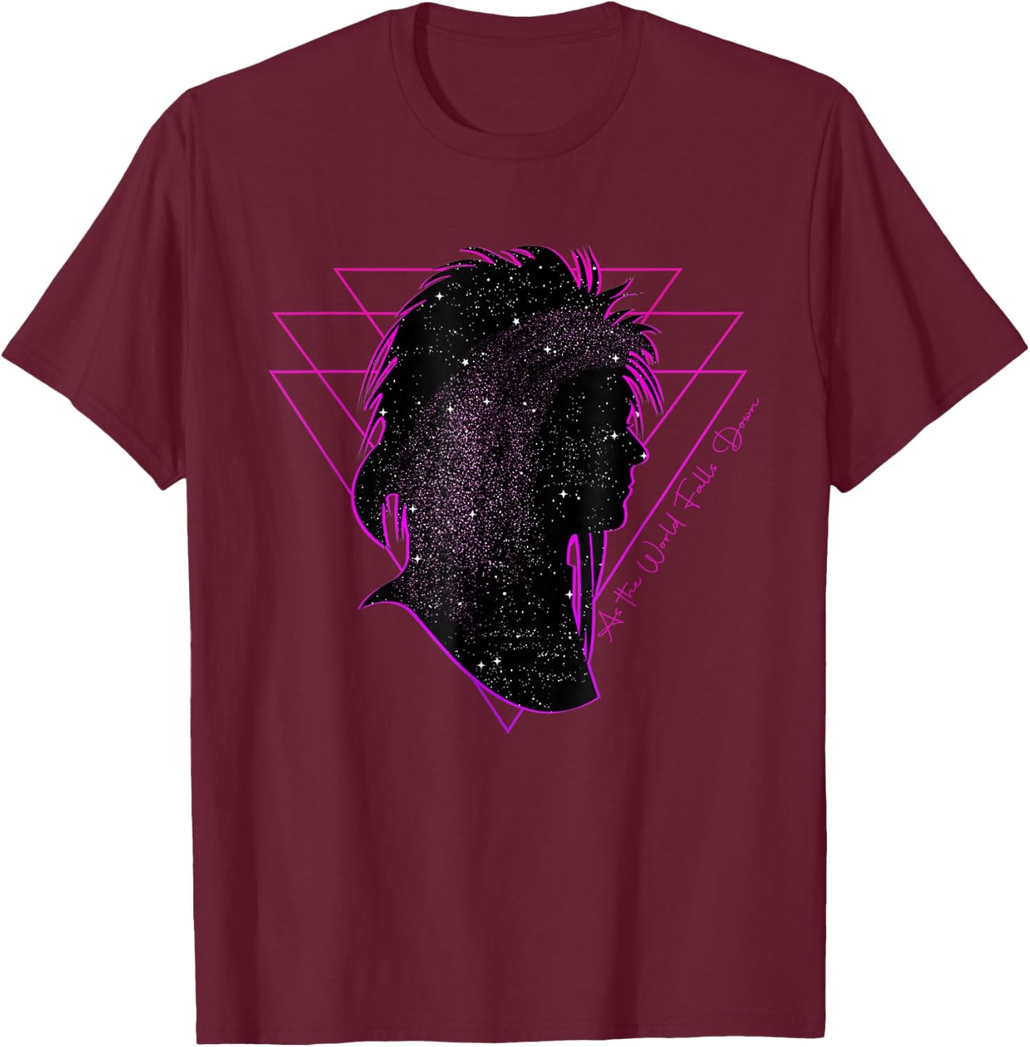 As the World Falls Down | Labyrinth Owl T-Shirt - T-Shirt | Maroon