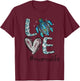 Mom Turtle - Love Mama Life Sea Turtle T-Shirt - T-Shirt | Maroon