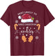 Most Likely To Bake Christmas Cookies Funny Baker Christmas T-Shirt - T-Shirt | Maroon