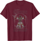 Star Wars Classic Boba Fett Vitruvian Man Vintage Portrait T-Shirt - T-Shirt | Maroon