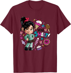 Wreck It Ralph - Von Sweet T-Shirt - T-Shirt | Maroon