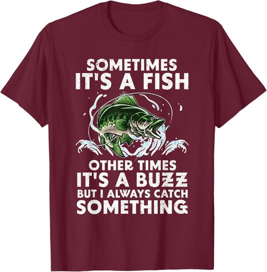 Cool Fishing Design Women Fishing Rod Fish Fisherman Small T-Shirt - T-Shirt | Maroon