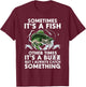 Cool Fishing Design Women Fishing Rod Fish Fisherman Small T-Shirt - T-Shirt | Maroon