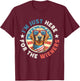 Funny Dog I'm just here for the Wieners Dachshund July 4th T-Shirt - T-Shirt | Maroon
