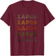 Love Heart Zappa Grunge Vintage Style Black Zappa T-Shirt - T-Shirt | Maroon