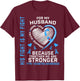 His Fight Is My Fight T1D Husband Type 1 Diabetes Awareness T-Shirt - T-Shirt | Maroon