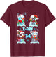 Radiology Technician X Ray Tech Funny Christmas Cute Snowman T-Shirt - T-Shirt | Maroon