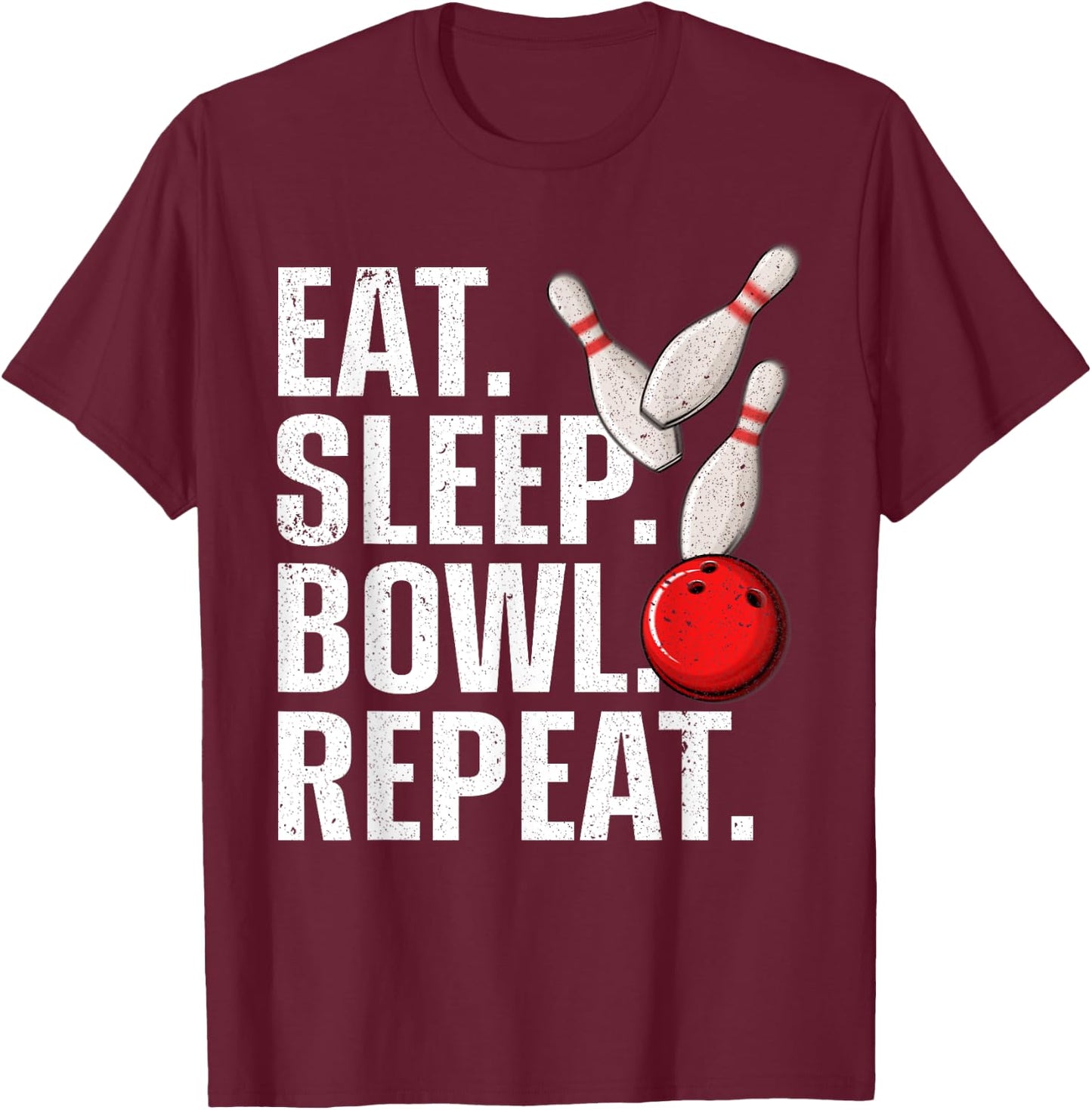Cool Bowling Women Bowling League Team Sports Bowler T-Shirt - T-Shirt | Maroon