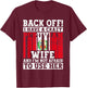 Funny Peruvian Husband Apparel Peru Flag Roots Heritage T-Shirt - T-Shirt | Maroon