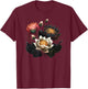 Lotus flowers Buddhism spiritual symbol yoga namaste blossom T-Shirt - T-Shirt | Maroon