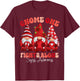 Sepsis Awareness Month Red Ribbon Gnomies T-Shirt - T-Shirt | Maroon