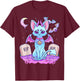 Pastel Goth Creepy Pentagram Cat Kawaii Emo Kitten Nu Goth Men Women Girls Kids T-Shirt - T-Shirt | Maroon
