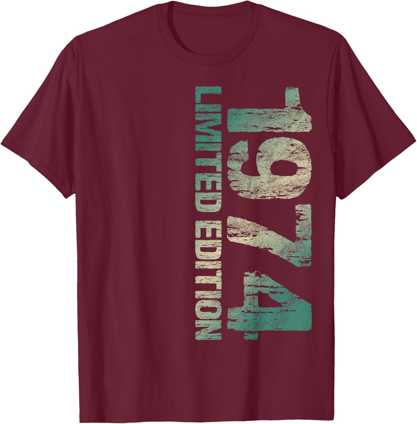 Age 51 Limited Edition 51th Birthday 1974 T-Shirt - T-Shirt | Maroon