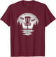 Vintage Disc Golf Basket Tree Frisbee Golf Lover Men Women T-Shirt - T-Shirt | Maroon