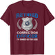 Retired Corrections Officer Badge - Men's Black Classic Fit Short Sleeve - Law Enforcement - Size Small T-Shirt - T-Shirt | Maroon