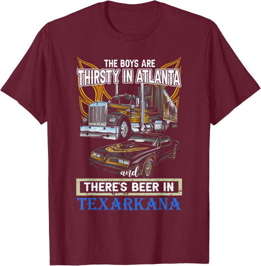 Vintage Trucking Bandit 1977 Snowman Classic Art Cars T-Shirt - T-Shirt | Maroon