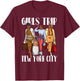 Girls Trip New York City 2025 Vacation Weekend Black Women T-Shirt - T-Shirt | Maroon