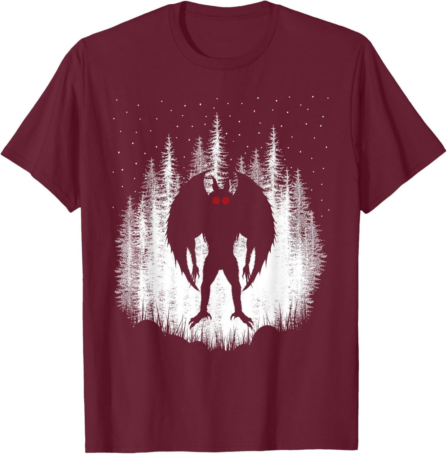 Mothman | Folklore Cryptid Women And Kids | Mothman T-Shirt - T-Shirt | Maroon