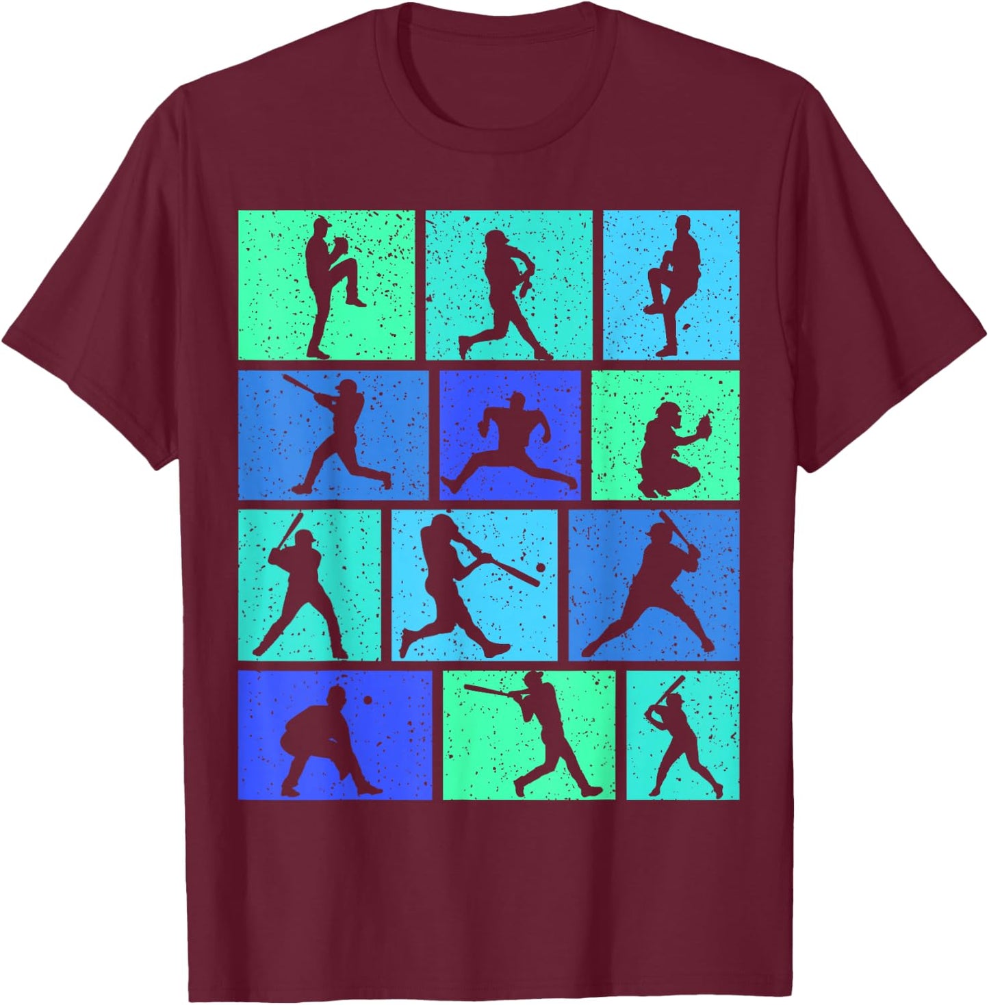 Baseball Boys Kids Youth T-Shirt - T-Shirt | Maroon