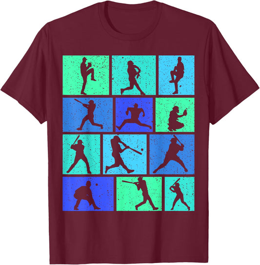 Baseball Boys Kids Youth T-Shirt - T-Shirt | Maroon