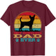 Chihuahua Dad Retro Vintage Dog Owner Breeder Father's Day Men Women Girls Kids T-Shirt - T-Shirt | Maroon