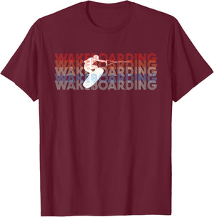 Wakeboard Wakeboarding Wakeboarder Wakesurf Board Surfing T-Shirt - T-Shirt | Maroon