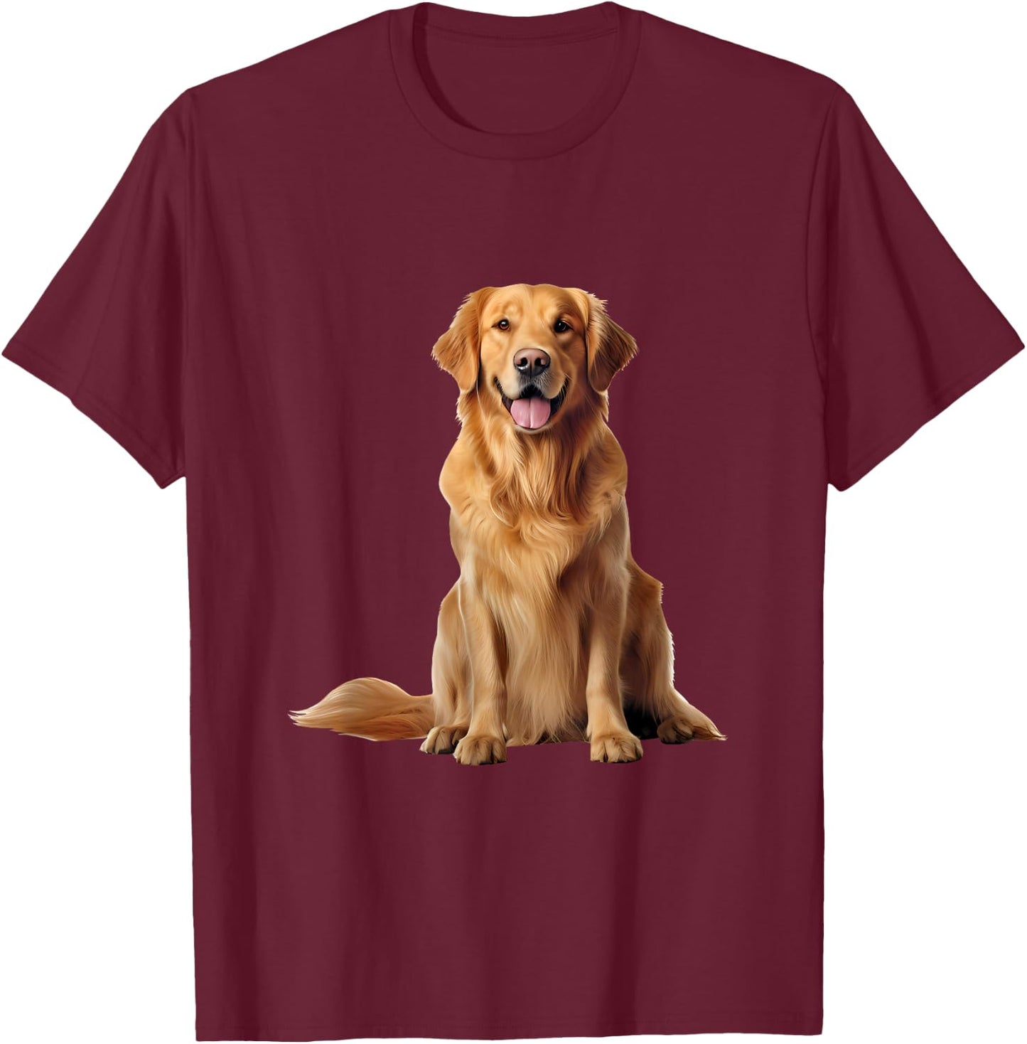 Golden Retriever T-Shirt - T-Shirt | Maroon