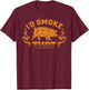 I'd Smoke That Pig Grill BBQ Meat T-Shirt - T-Shirt | Maroon