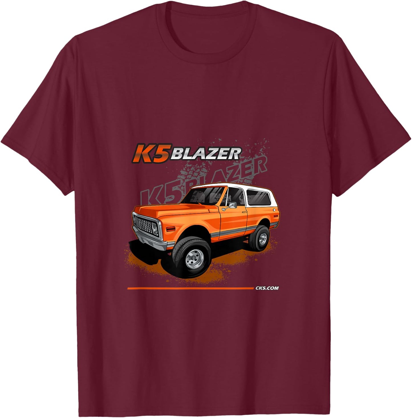 1971-1972 K5 Blazer 4x4 T-Shirt - T-Shirt | Maroon
