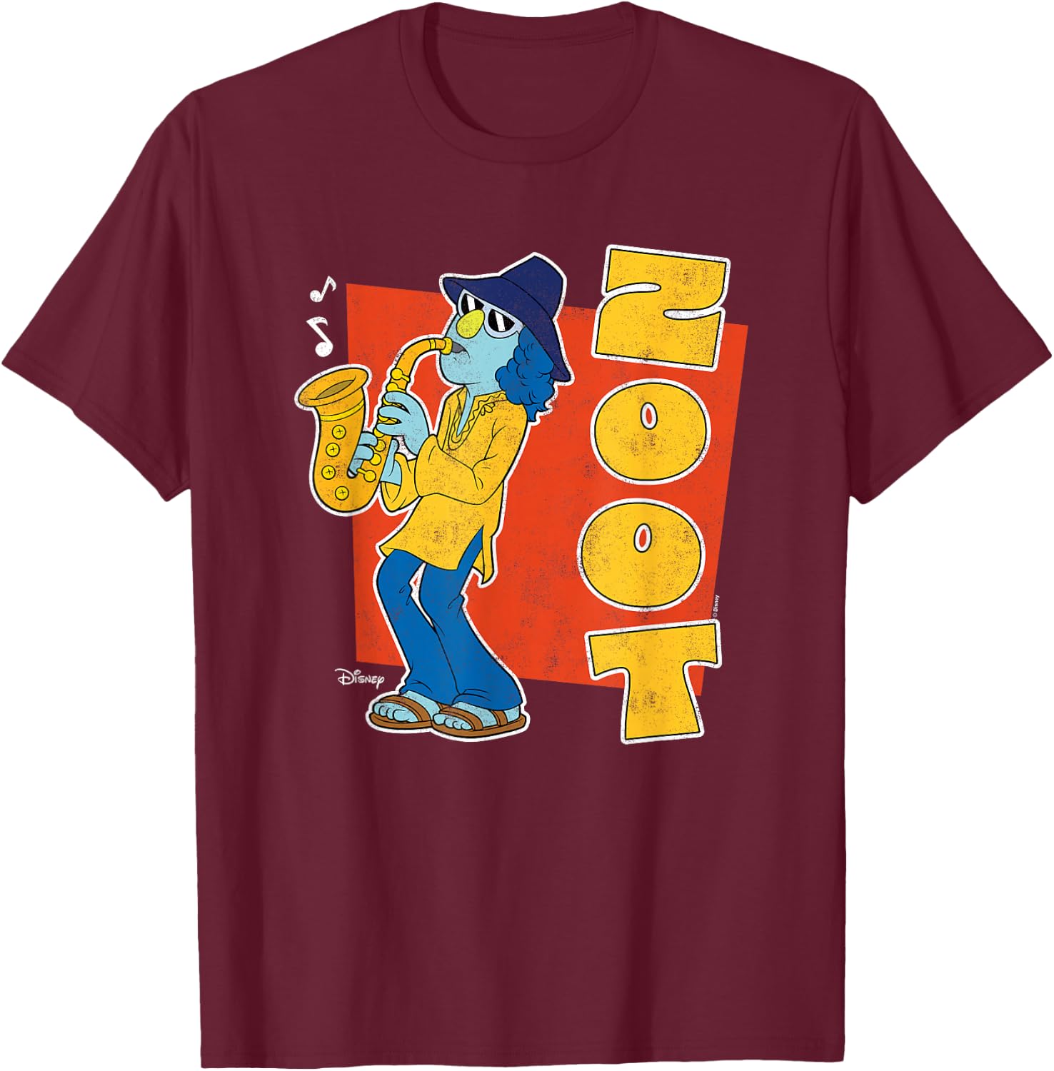The Muppets - Electric Mayhem Zoot T-Shirt - T-Shirt | Maroon